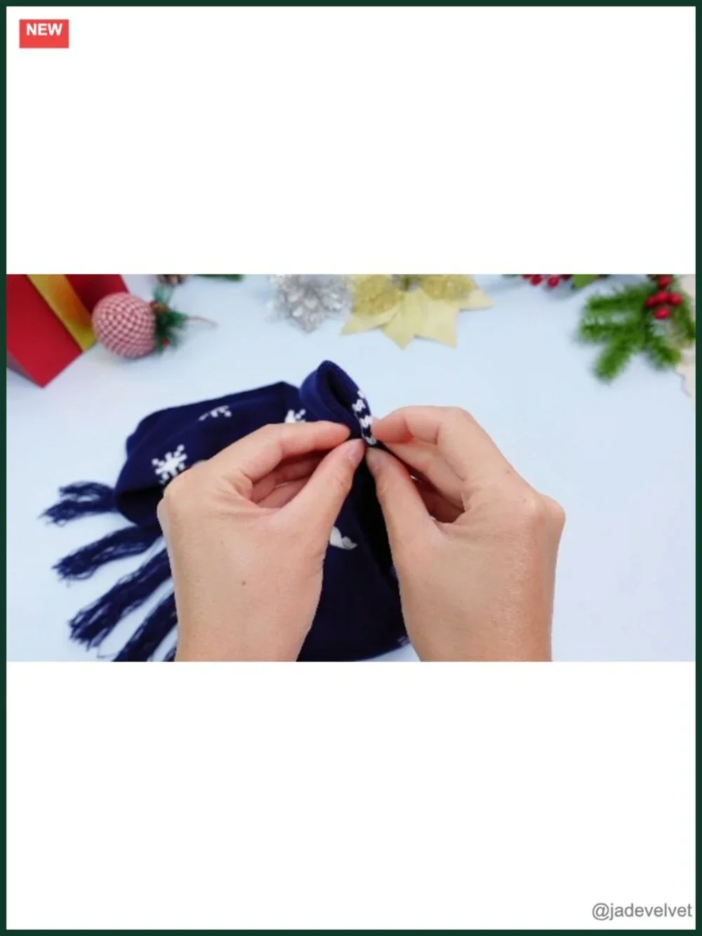6 Pcs Unisex Soft Knitted Holiday Scarves with Tassels, Winter Wraps Gift Set
